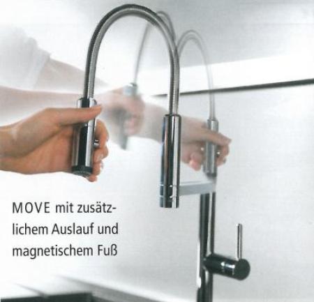 Systemceram KeraDomo MOVE 18771 Einhebelmischer schwarz/Velvet black